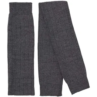 Esprit Damen Stulpen Rib W Lw Wolle dick gemustert 1 Paar, Grau Asphalt Melange 3180, ONESIZE - Einheitsgröße