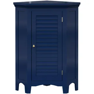 Teamson Home Eckschrank Freistehend Marineblau
