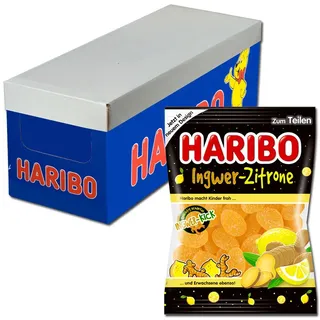 (7,81€/1kg) Haribo Ingwer-Zitrone, Fruchtgummi, 20 Beutel je 160g