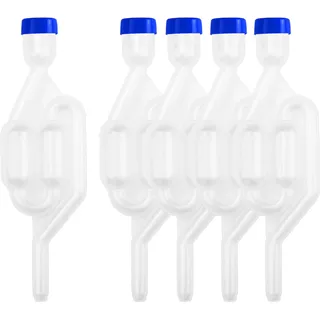 Lantelme 5 Stück Gärröhrchen Gärspund Zubehör für Weinballon, Biergärung, Destille und Heimbrauen – Praktisches Set für Hobbybrauer und professionelle Weinherstellung, ideal für Gärprozesse