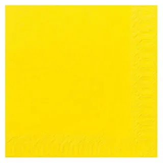 Duni Servietten 3 lag. 40 x 40 cm 1/4 3-lagig, gelb