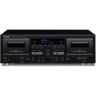 Teac W-1200 Doppel-Kassettendeck USB-Ausgang schwarz