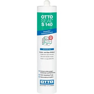 OTTOSEAL S 140 C116 schneeweiss – Hotel- & Spa-Silikon 310ml – Exzellenter Schimmelschutz – Keine Randzonenverschmutzung – Besonders langlebig, kerb- & reißfest durch OTTO Fungitect Silber-Technologie