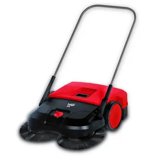 haaga 375 Kehrmaschine / 75cm Kehrbreite / Feinschmutz Walze / 50l