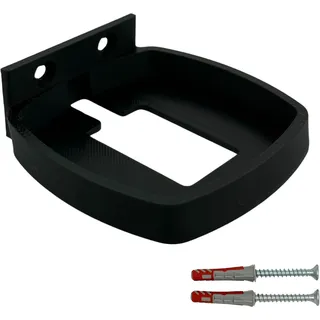 Generisch Wandhalterung für Fritz!Fon C6, 3D-Druck, mit Schrauben und Dübel (Schwarz)