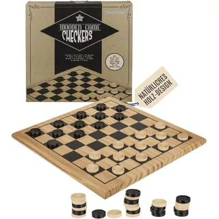 Out of the Blue Træspil Dam 28.5*28.5cm.