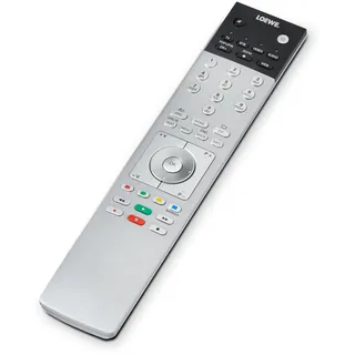 Loewe Assist 1 Alu Silber, Programmierbare Systemfernbedienung für Loewe Fernseher, kompatibel mit Bild i, Bild c v, Bild s, Bild 5, Bild 7 und mehr