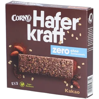 CORNY Haferkraft zero Kakao Müsliriegel 4 Riegel, 4 St.