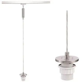 Fischer & Honsel Schienensystem-Hängeleuchte m6 HV Track 4, Nickel, Metall, 235.4 cm, verstellbare Spotlights, Lampen & Leuchten, Innenbeleuchtung, Leuchten nach Räumen, Wohnzimmerlampen