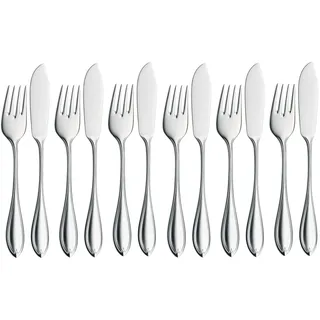 WMF Premiere Fischbesteck-Set, 12-teilig, Cromargan protect®