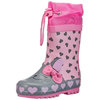 Playshoes Gummistiefel Katze Rosa 25