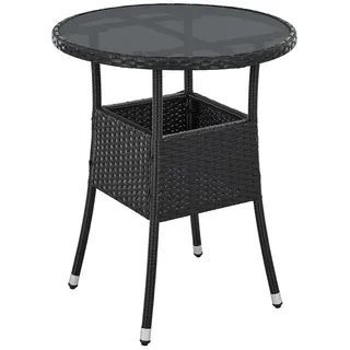 rund Ø 60 cm Schwarz