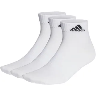 adidas Thin and Light Ankle Socken, 3 Paar White / Black 25-27