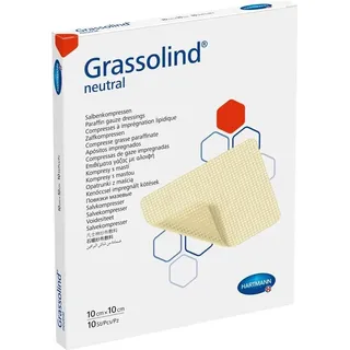 Hartmann GRASSOLIND Salbenkompressen steril 10X10CM 10 st