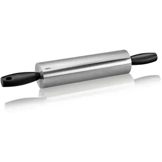 Gefu Teigrolle Rotolo, Schwarz, Silber, Metall, Kunststoff, 46.2 cm, Backen, Backhelfer, Nudelholz