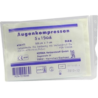 KERMA Verbandstoff GmbH AUGENKOMPRESSEN 5.8X7CM STERIL