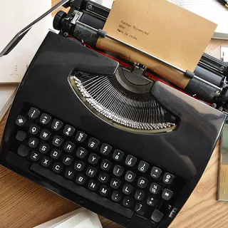 Altmodische manuelle Schreibmaschine, Retro-mechanische Schreibmaschinen für Schriftsteller, Vintage, Heimbüro, Schreibmaschine für Arbeitszimmer, Journaling und kreatives Tippen