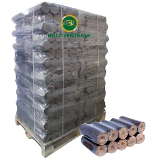 Holzbriketts Nestro (rund) 100% Eiche, 1 Palette 960 kg, 96 Packungen je 10 kg