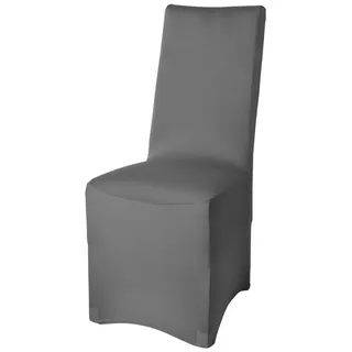 Beautissu Leona Stretch Bankett Stuhlhusse 95x45cm Anthrazit 95x45x45 cm -