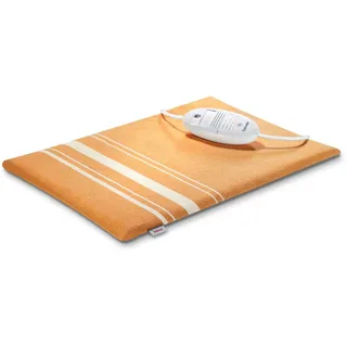 Beurer HK 35 Heizkissen, kuscheliges Wärmekissen mit 3 Temperaturstufen, Abschaltautomatik, Bezug maschinenwaschbar, orange