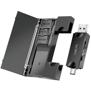 Logilink Card Reader, Extern, USB 3.2 Gen1, microSD, SD-
