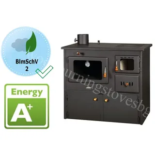 Wasserführender Küchenofen Backofen Rauchrohr Links Prity W12 Türen BImSchV2 A