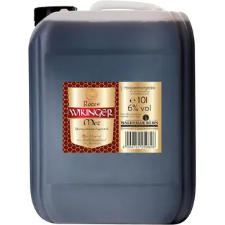 Original Wikinger Met | 1 x 10l im Kanister | Honigwein aus dem Wikingerland Haithabu mit Kirschsaft | fruchtig aromatisch | Das Original