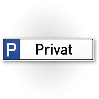 Komma Security Parkplatz Schild Privat 40 x 10 cm Hinweisschild Privatparkplatz Privatgrundstück Parkplatzschild Reserviert - Parkplatz freihalten vermietet Parkverbot Falschparker