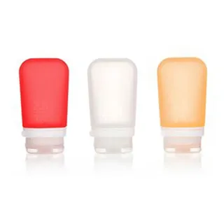 humangear GoToob+ Fläschchen, 3x74ml, rot/orange