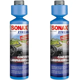 SONAX XTREME ScheibenReiniger 1:100 (250 ml) sorgt sekundenschnell für klare Sicht | Art-Nr. 02711410, (2er Pack)