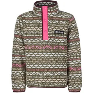 Columbia Helvetia II Printed Half Snap Fleece Pull Over, Pink Ice Madras, S