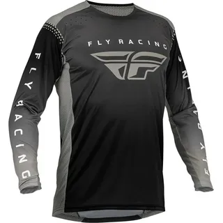 FLY RACING Mx Lite Langarm-trikot - Black / Anthracite / Grey - S
