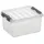 Q-line Aufbewahrungsbox 20 x 15 x 10,5 cm 2-tlg. transparent