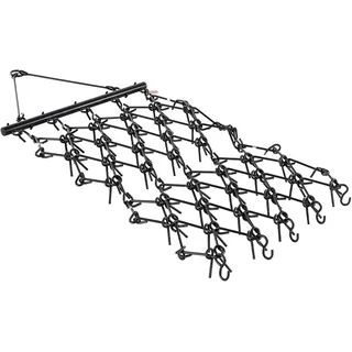 Vevor Schleppegge, 2250x1140 mm, Kettenegge mit 69 scharfen Zähnen, geeignet für ATV- & UTV-Traktoren, für Bodenvorbereitung, Aussaat, Glättung von Landschaften & Pflege von Kiesauffahrten