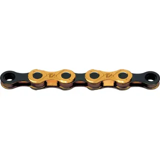 KMC X12 Ti-N Waxed Kette - Gold / Black - 126 Glieder, Ti-N Gold/Black,