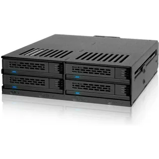 ICY Dock MB324SP-1B HDD / SSD-Gehäuse, 2.5 Sata/SAS in 1x5 25 bay mobile rack screwless trays bl, SSD Festplatte Zubehör