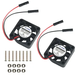 MakerHawk AZ-Delivery Aktoren 2pcs Raspberry Pi DC Bürstenlose Lüfter Kühlkörper Kühler Trennschnittstelle 3,3 V 5 V für Raspberry Pi 2B / 3B / 3B + / ...