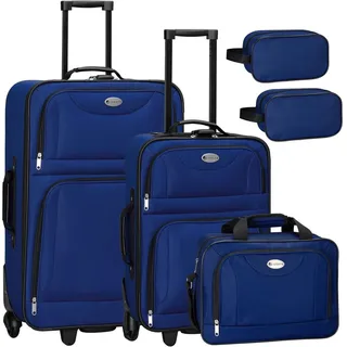 Juskys Athen Koffer-Set 5-tlg. blau