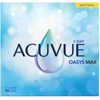 Acuvue Johnson & Johnson Acuvue Oasys Max 1-Day Multifocal (90er Packung) Tageslinsen (-2.75 dpt, Addition Low (0.75-1.25) & BC 8.4) mit UV-Schutz