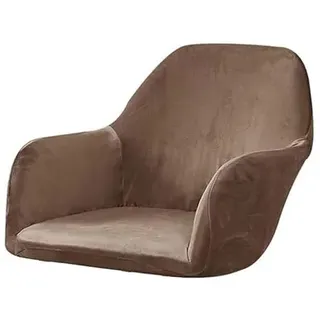 uyeoco Stretch Stuhlbezug Samt 4er Set 2er Set, Stuhlhusse Stuhlüberzug Mit Armlehne Elastische Flanell Stuhlabdeckungen Stuhlhussen Bezug Stuhl Überwurf Schonbezug Bürostuhl (Color : D, Size : 4pcs)