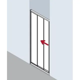 STD Gleittür 90 x 185 cm I2STD090181PK