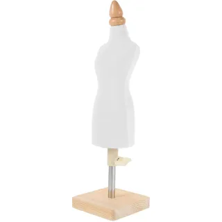 LIFKOME Schneiderpuppe: Körper-Schneiderpuppe mit höhenverstellbarem Holzständer – für Kinder, Anfänger, Puppenkleiderherstellung und Bastelübungen