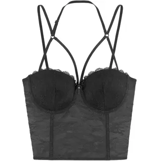 PETITE FLEUR GOLD Corsage Damen schwarz Gr.80 Cup E