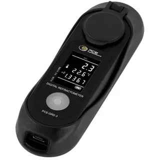 PCE Instruments Refraktometer PCE-DRD 3 Salzgehalt 0...28,5% |1,3330 ... 1,4200 nD |Brix |Temperaturkompensation |IP65