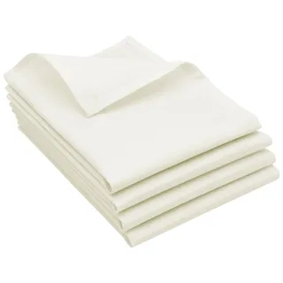 ZOLLNER 4er Set Geschirrtücher, Küchentücher, 50x70 cm, Halbleinen, Natur