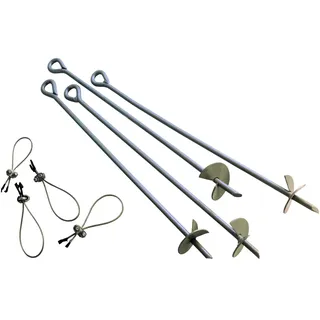 ShelterLogic Bodenanker 76 cm Silber