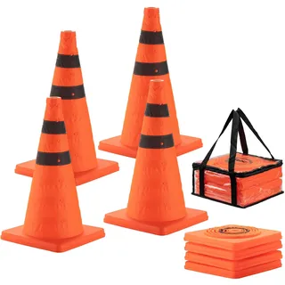 Wiltec Verkehrskegel 45 cm Rot