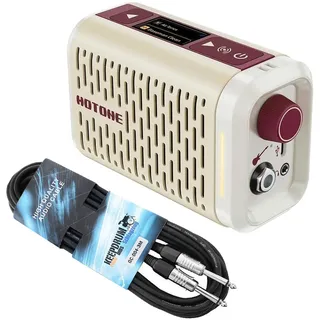 Hotone AP-5WH Gitarren-Verstärker Pulze Mini Modeling Amp mit keepdrum Klinkenkabel