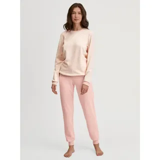 CALIDA Schlafanzug Soft Dreams Ringel-Design Rosa L (48/50)