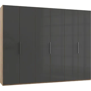 Level 300 x 236 x 58 cm Plankeneiche Nachbildung/Grauglas